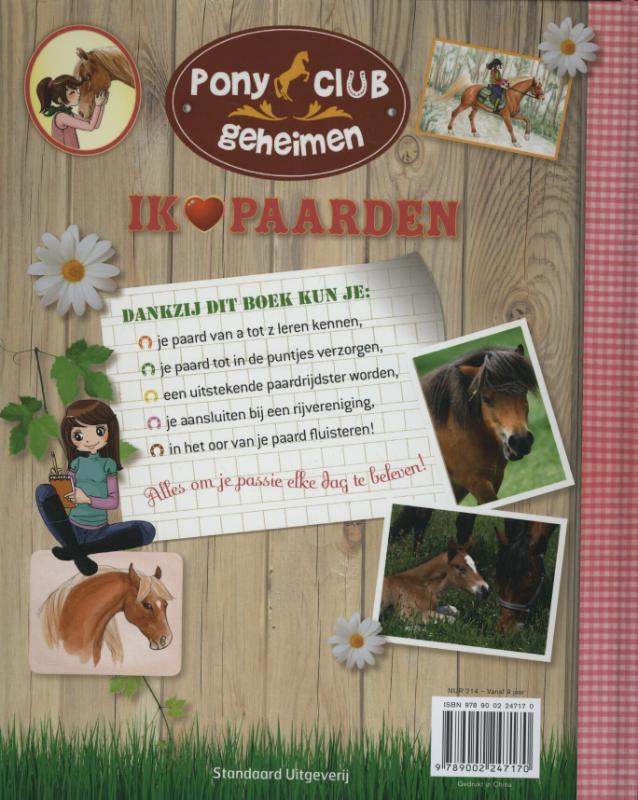 Achterkant van Ik hou van paarden