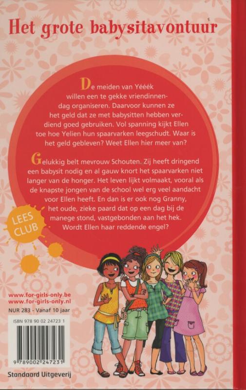 Achterkant van Het grote babysitavontuur