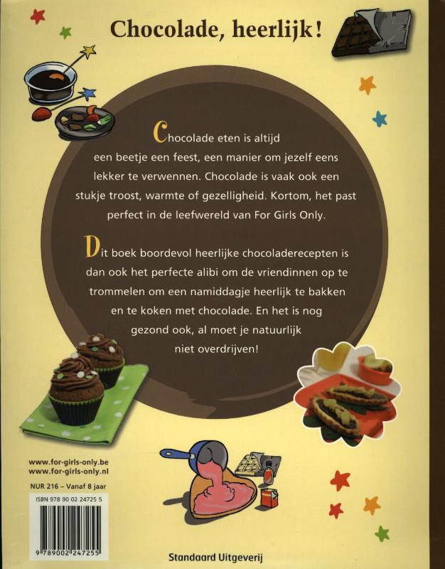 Achterkant van Chocolade, heerlijk!