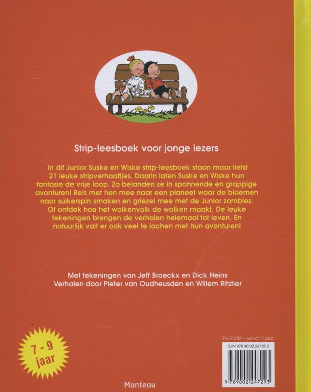 Achterkant van Strip-leesboek