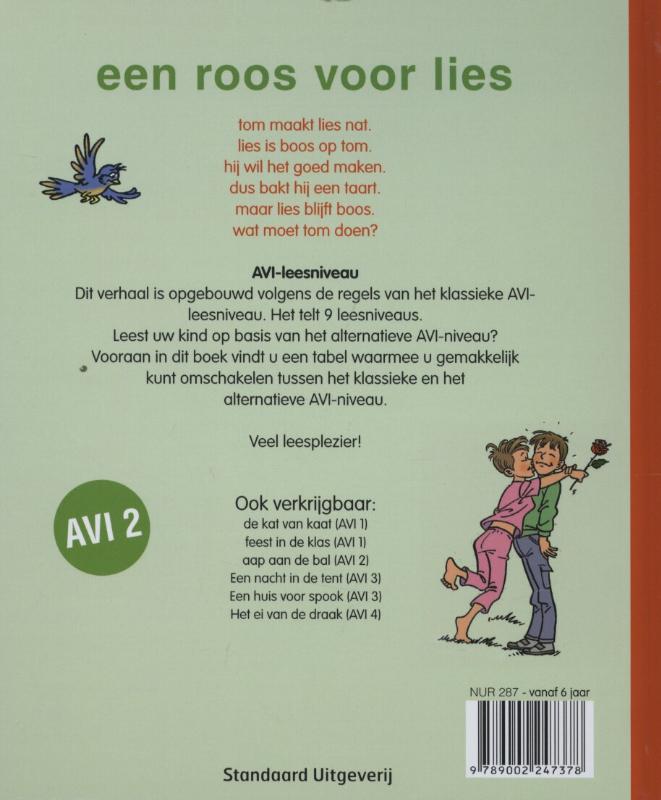 Achterkant van Een roos voor Lies