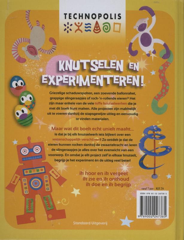 Achterkant van Knutselen en experimenteren