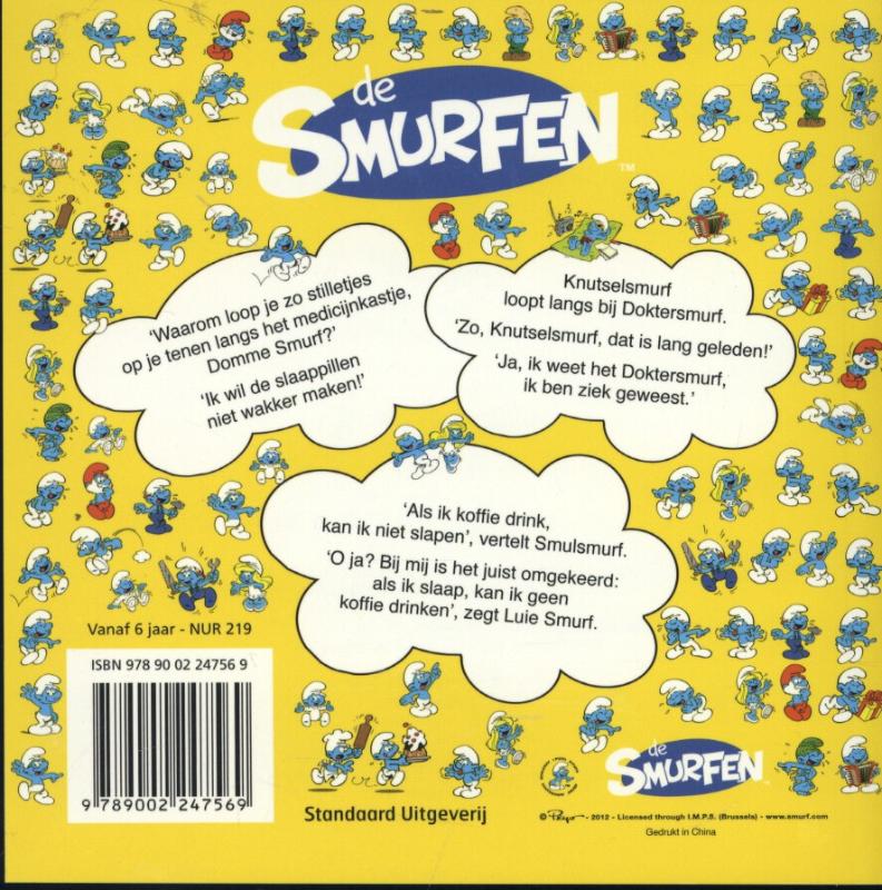Achterkant van Lach je een lolsmurf!