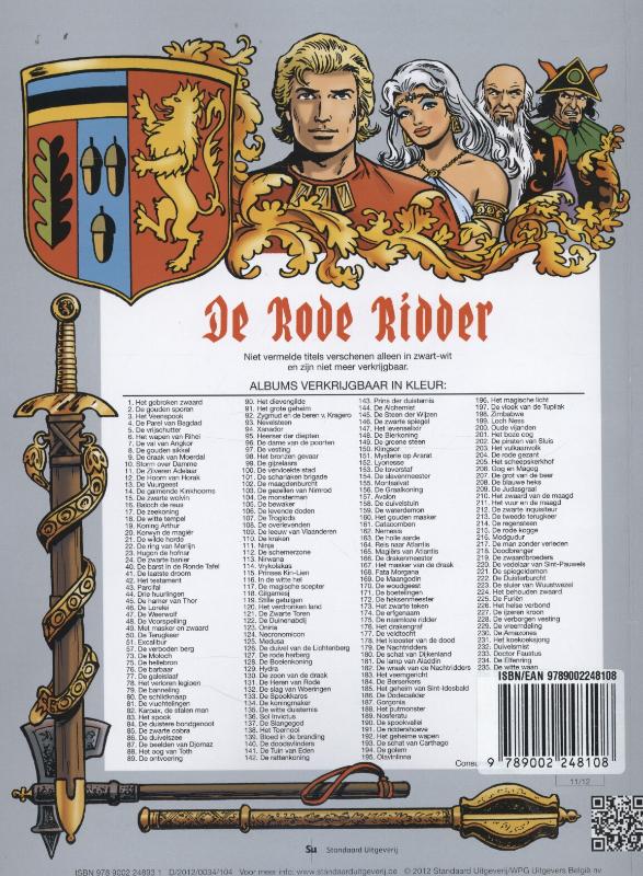 Achterkant van De zwarte Narcis