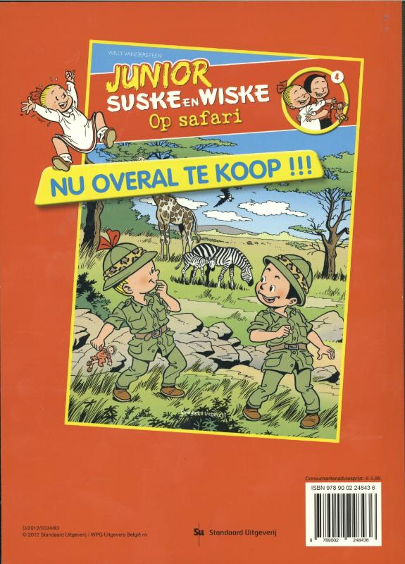 Achterkant van Op safari