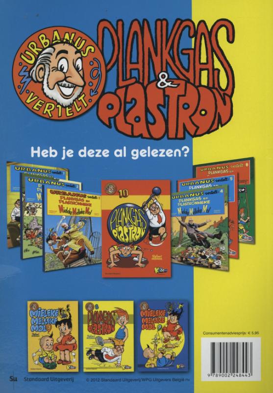 Achterkant van Plankgas en plastron