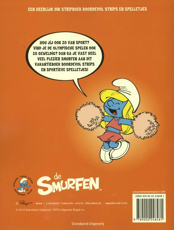 Achterkant van Smurfolympics