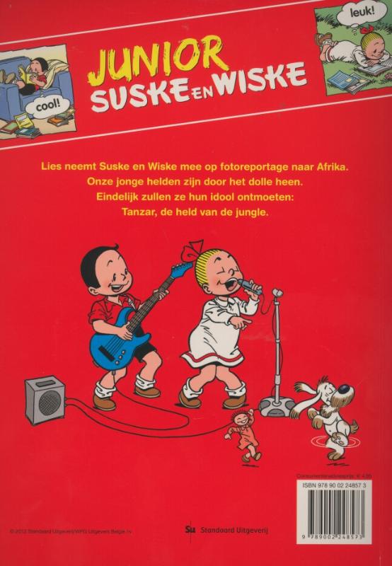 Achterkant van Junior Suske en Wiske Op Safari