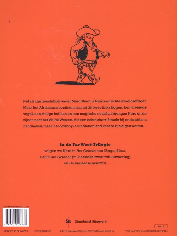 Achterkant van De far west-trilogie