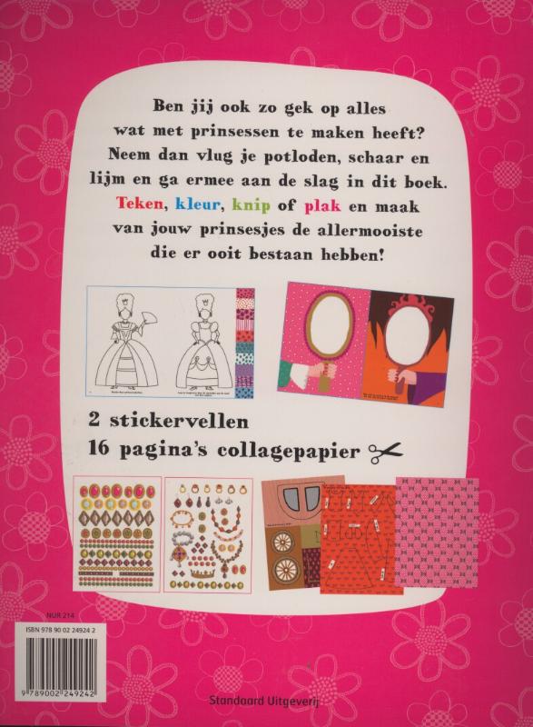 Achterkant van Prinsessen kriebel krabbel boek