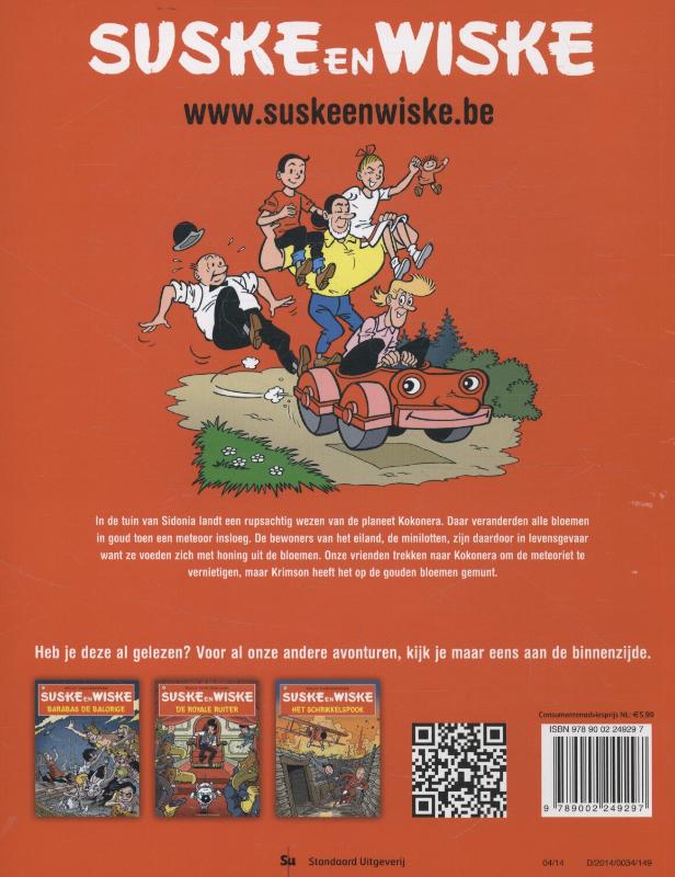 Achterkant van De minilotten van Kokonera