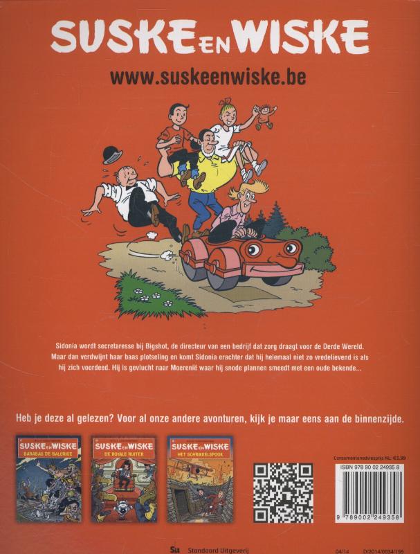 Achterkant van De maffe maniak