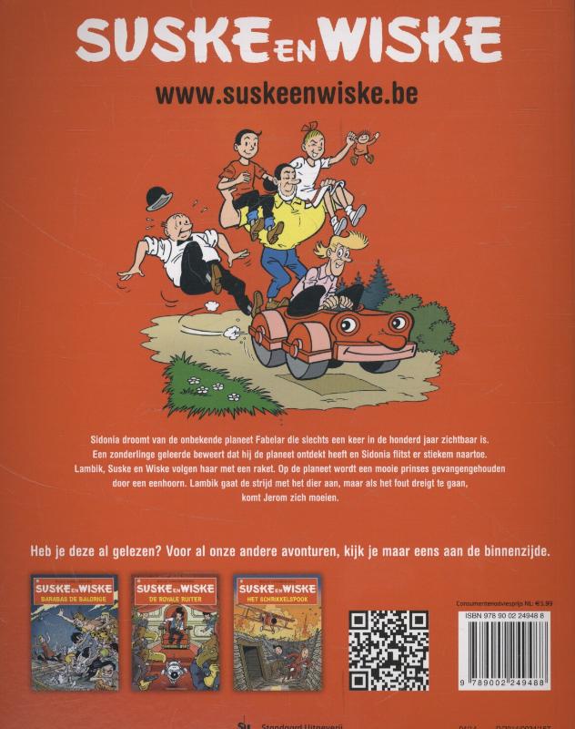 Achterkant van De eenzame eenhoorn