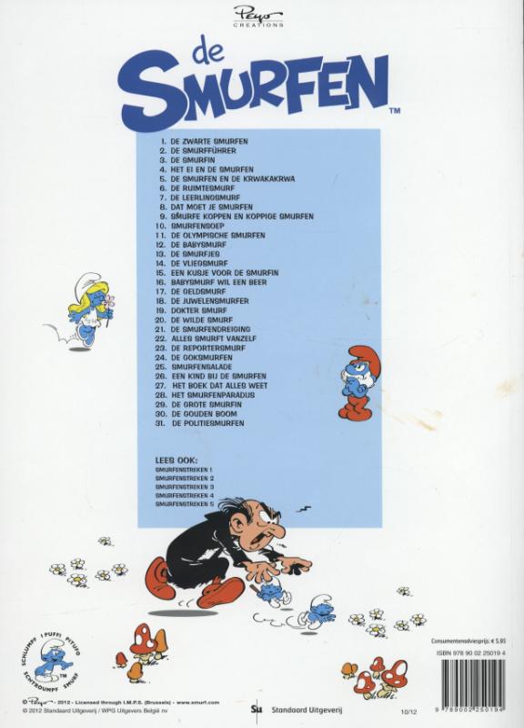 Achterkant van Smurfensalade