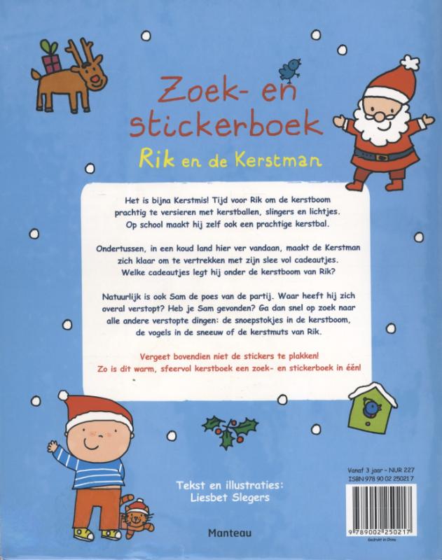 Achterkant van Rik en de Kerstman
