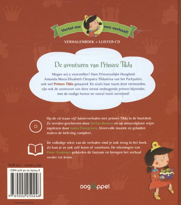 Achterkant van De avonturen van Prinses Tilda