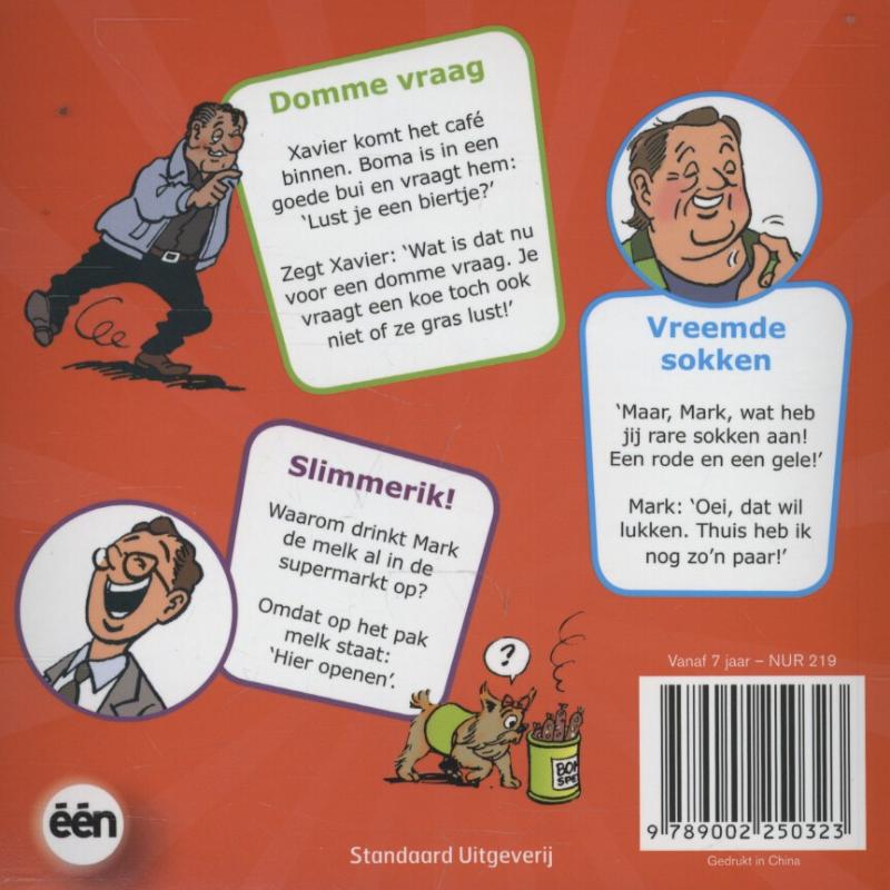 Achterkant van Super moppenboek