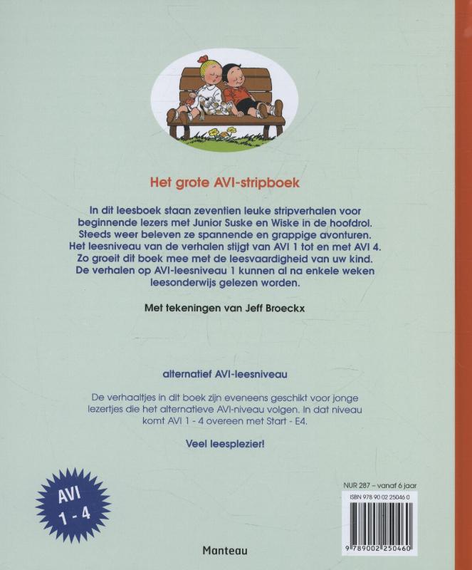 Achterkant van Het grote AVI stripboek