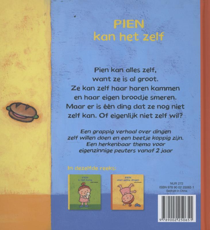 Achterkant van Pien kan het zelf