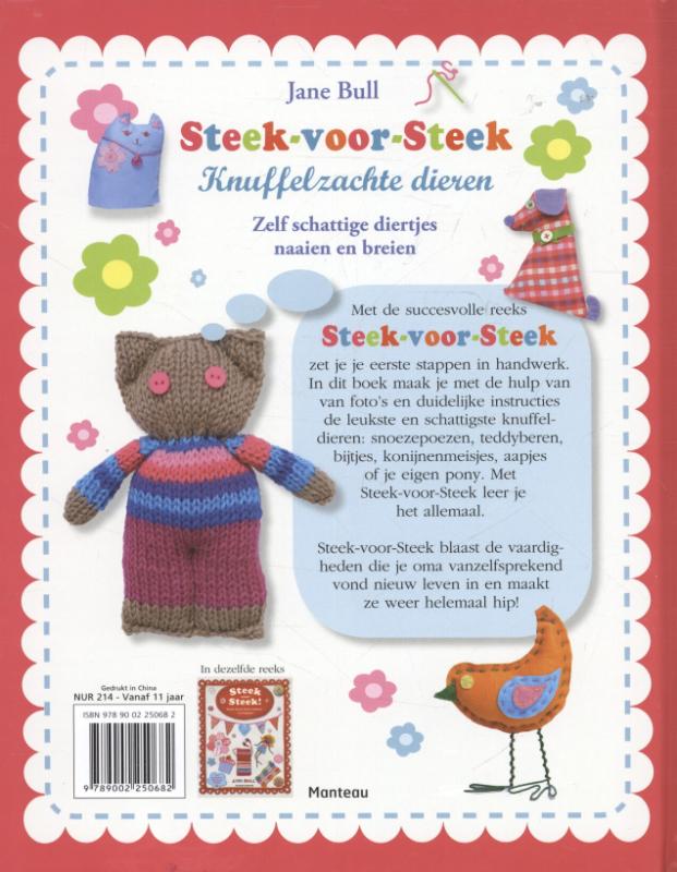 Achterkant van Knuffelzachte dieren