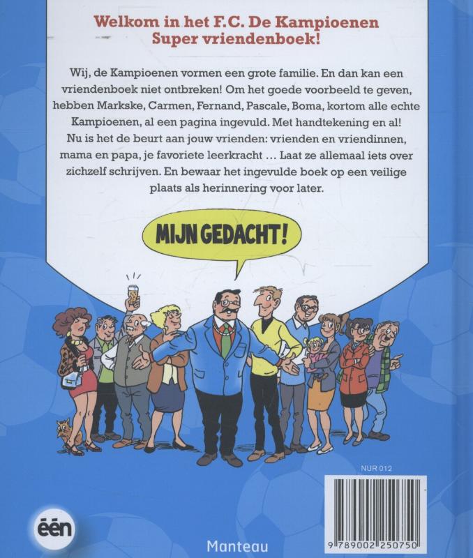 Achterkant van Super vriendenboek