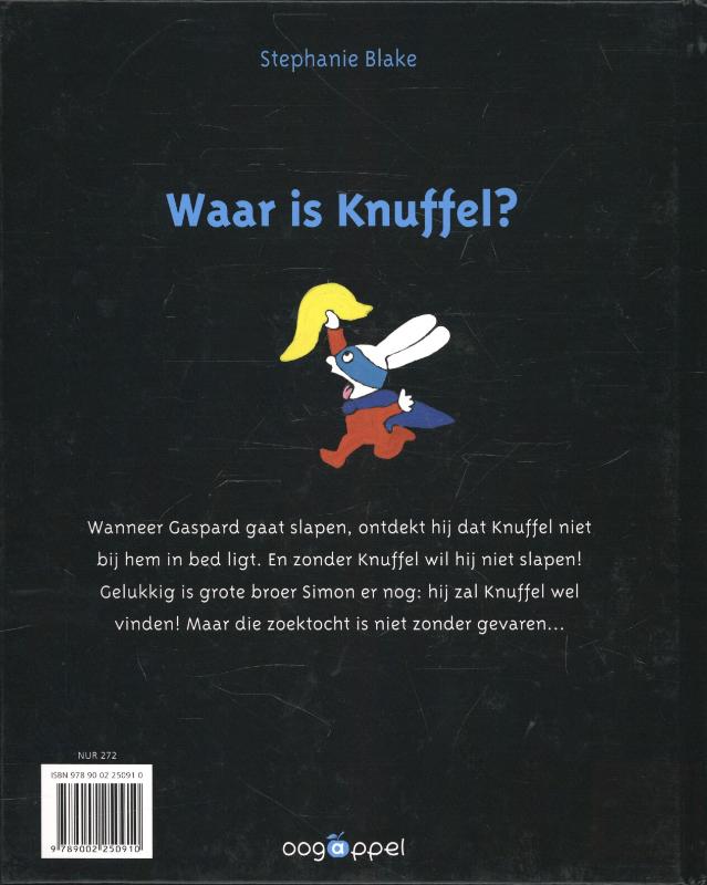Achterkant van Waar is knuffel?