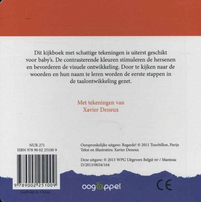 Achterkant van Baby's kijkboek