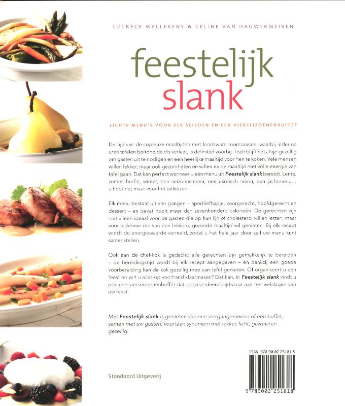 Achterkant van Feestelijk slank