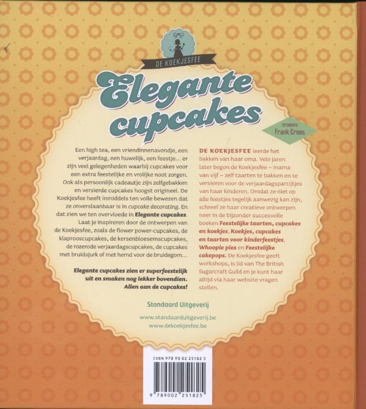 Achterkant van Elegante cupcakes