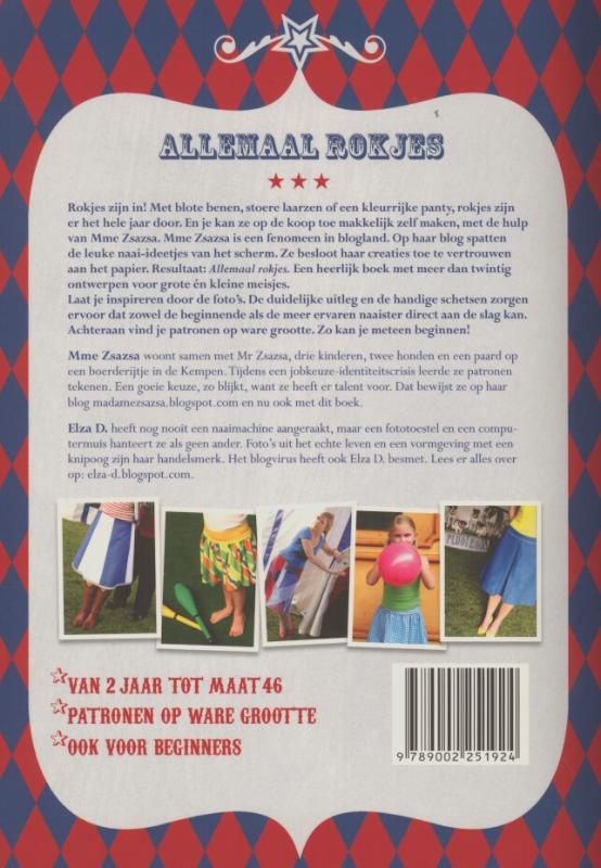 Achterkant van Allemaal rokjes