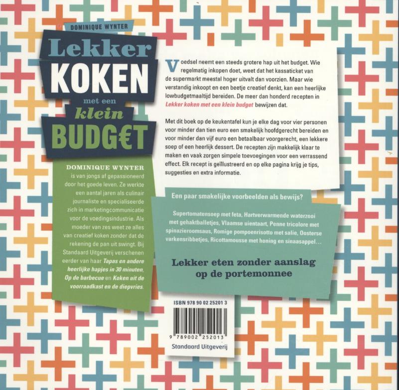 Achterkant van Lekker koken met een klein budget