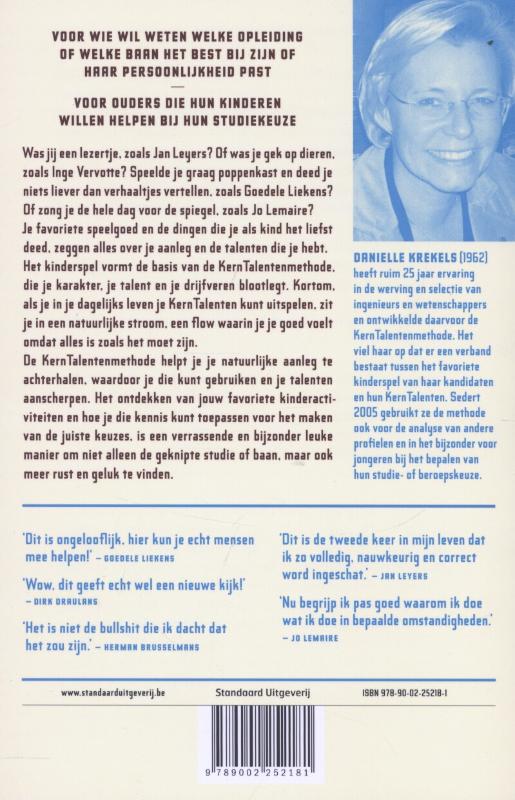 Achterkant van Beken(d) talent