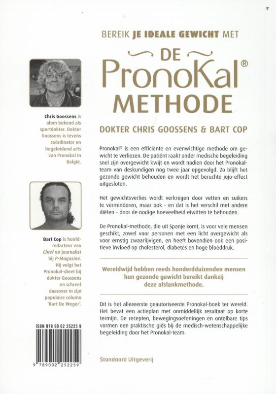 Achterkant van Bereik je ideale gewicht met de Pronokal-methode