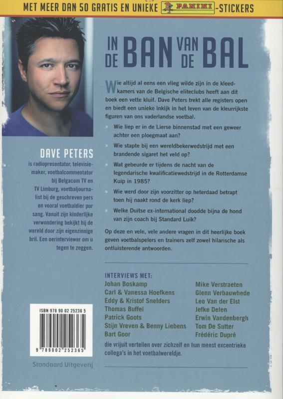 Achterkant van In de ban van de bal