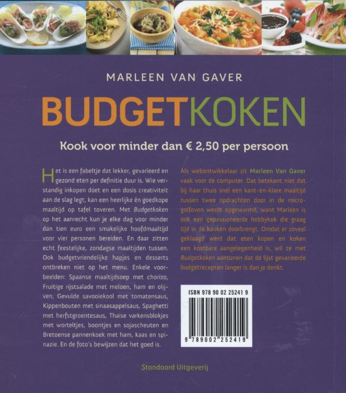 Achterkant van Budgetkoken