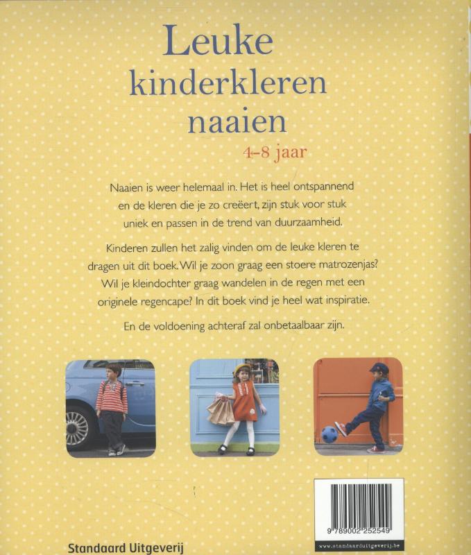 Achterkant van Leuke kinderkleren naaien