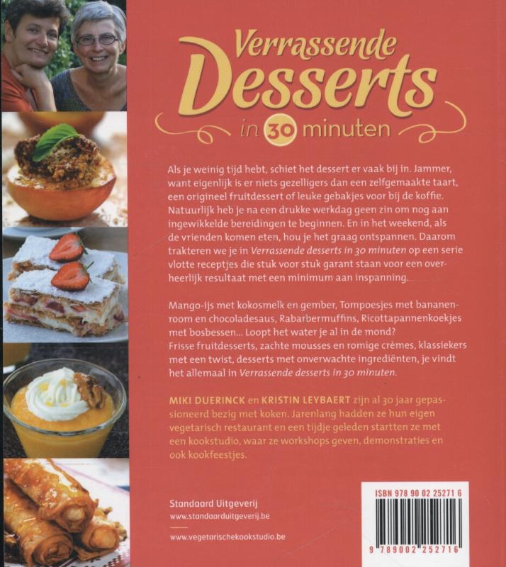 Achterkant van Verrassende desserts in 30 minuten