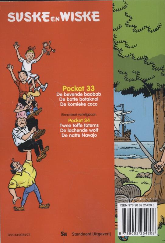 Achterkant van Suske en Wiske pocket 33