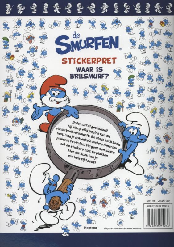 Achterkant van Waar is brilsmurf?