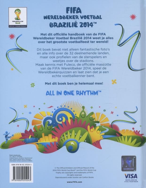 Achterkant van FIFA wereldbeker voetbal Brazillie 2014