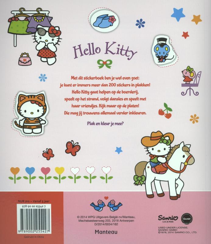 Achterkant van Stickerpret met 200 stickers