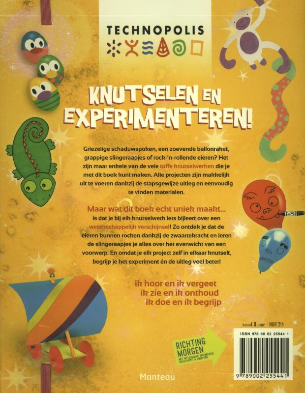 Achterkant van Knutselen en experimenteren