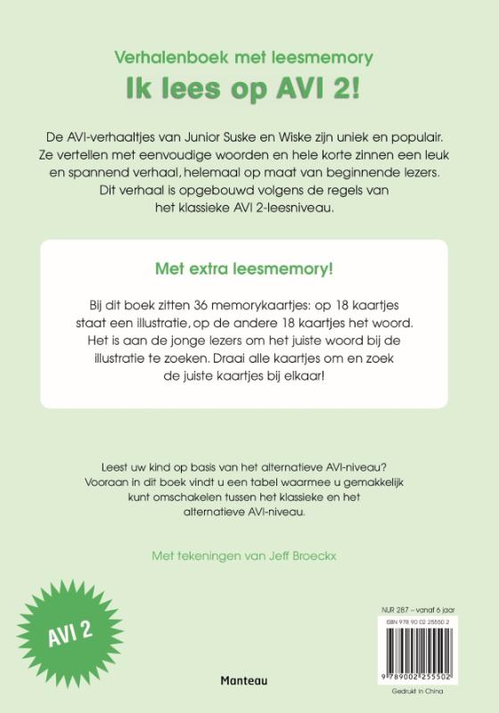 Achterkant van AVI 2 niveau