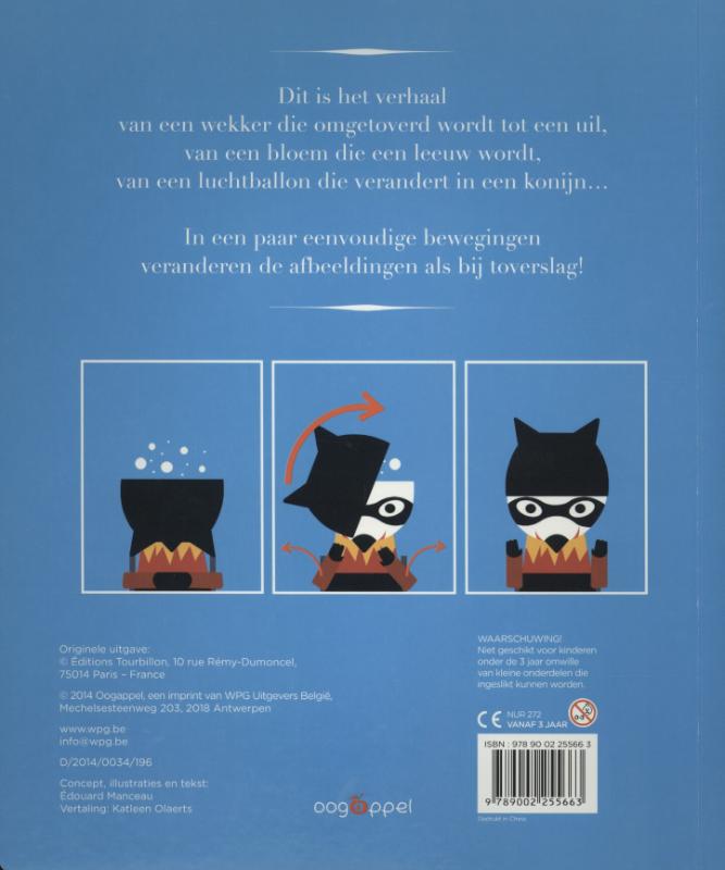 Achterkant van De dieren spelen verstoppertje