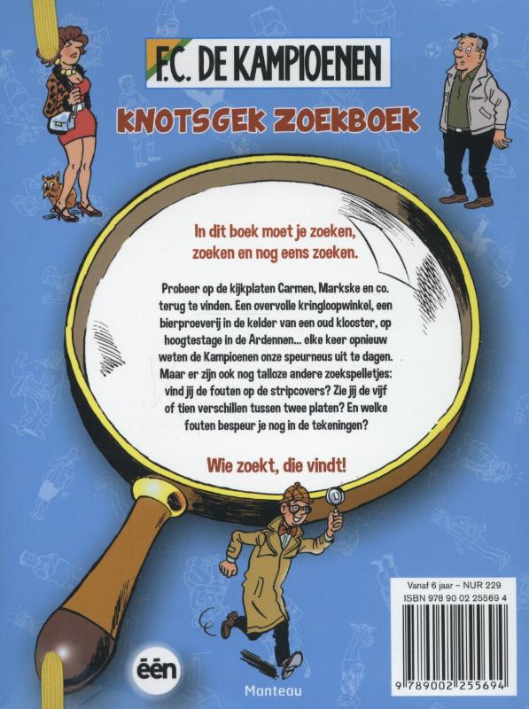 Achterkant van Knotsgek zoekboek