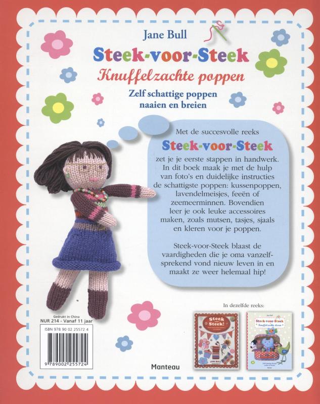 Achterkant van Knuffelzachte poppen