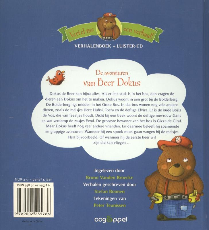 Achterkant van De avonturen van Beer Dokus