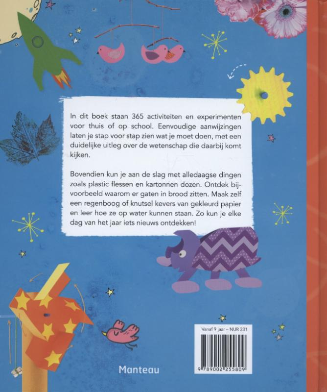 Achterkant van 365 x wetenschap