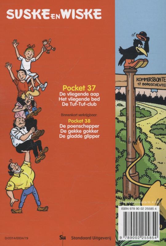 Achterkant van De vliegende aap