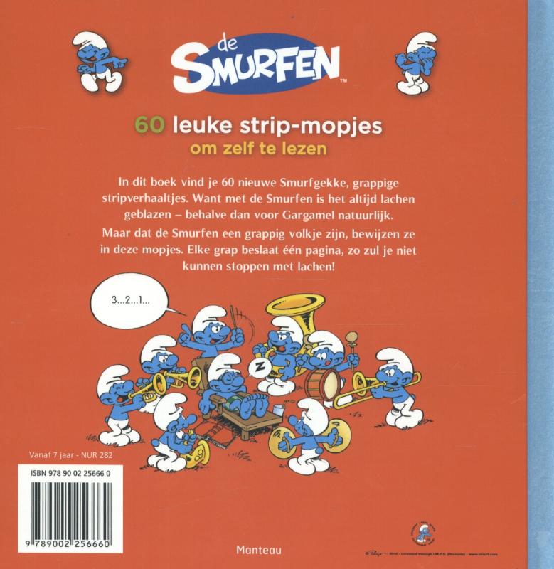 Achterkant van 60 leuke strip-mopjes om zelf te lezen